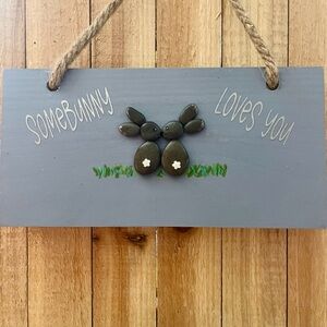 Somebunny Loves You - Spring/Easter Wall Art - Easter Basket Add